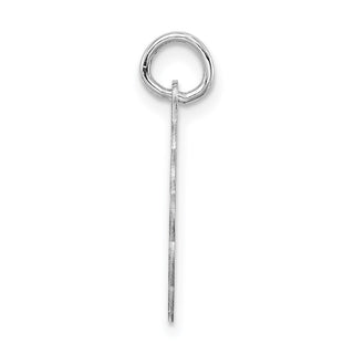 Sterling Silver Rhodium-plated Brocade-Like Initial L Charm QC4161L