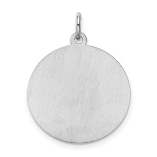 Sterling Silver Rhodium-plated Brocade-Like Initial A Charm QC4162A