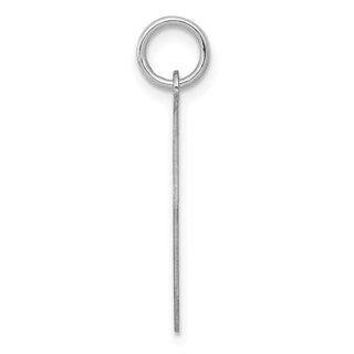 Sterling Silver Rhodium-plated Brocade-Like Initial F Charm QC4162F
