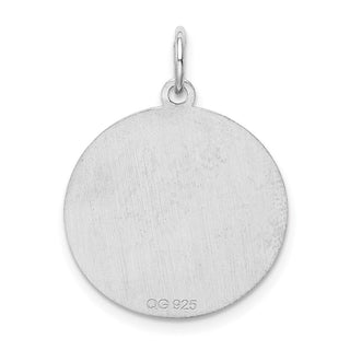 Sterling Silver Rhodium-plated Brocade-Like Initial G Charm QC4162G