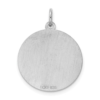 Sterling Silver Rhodium-plated Brocade-Like Initial I Charm QC4162I