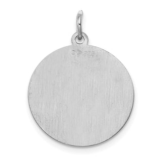 Sterling Silver Rhodium-plated Brocade-Like Initial O Charm QC4162O