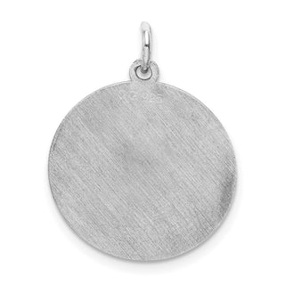 Sterling Silver Rhodium-plated Brocade-Like Initial S Charm QC4162S