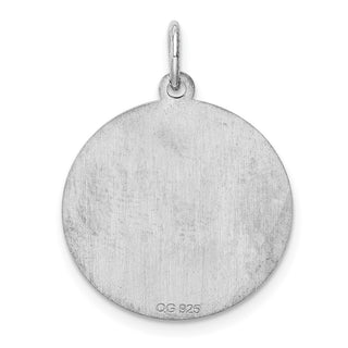 Sterling Silver Rhodium-plated Brocade-Like Initial T Charm QC4162T