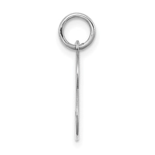 Sterling Silver Rhodium-plated Stamped Initial S Charm