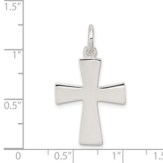 Sterling Silver Latin Cross Charm QC4278