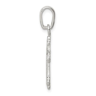 925 Sterling Silver Budded Cross Pendant QC4308