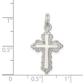 Sterling Silver Cross Charm QC4310