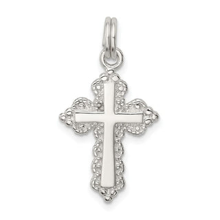 Sterling Silver Cross Charm QC4310