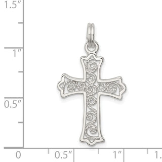 Sterling Silver Filigree Cross Charm