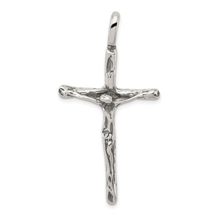 Sterling Silver Antiqued Crucifix Charm QC4373