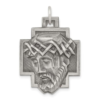 Sterling Silver Ecce Homo Medal Pendant