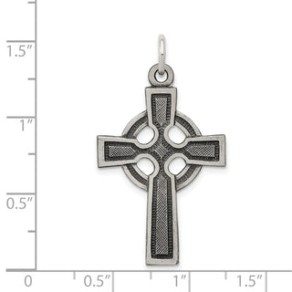 Sterling Silver Celtic Cross Charm QC450