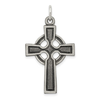 Sterling Silver Celtic Cross Charm QC450