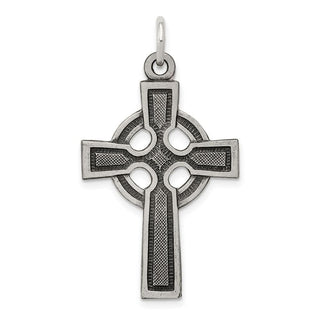 Sterling Silver Celtic Cross Charm QC450
