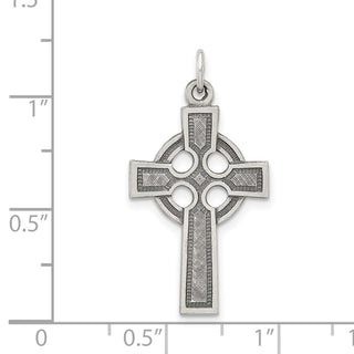 Sterling Silver Celtic Cross Charm QC451