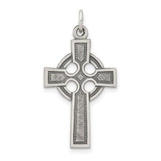 Sterling Silver Celtic Cross Charm QC451