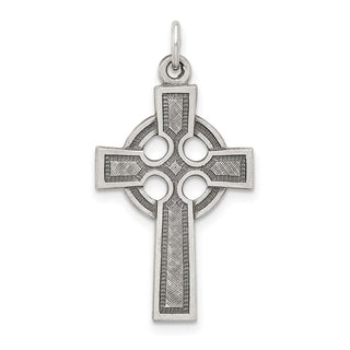 Sterling Silver Celtic Cross Charm QC451