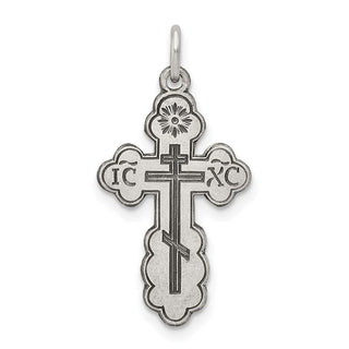 Sterling Silver Eastern Orthodox Cross Charm QC454