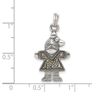 Sterling Silver Girl Charm QC4635