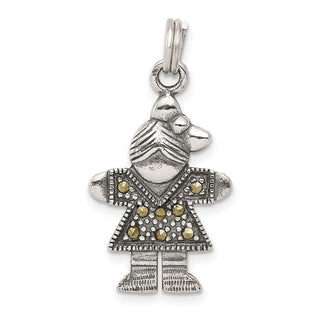 Sterling Silver Girl Charm QC4635