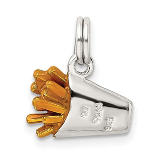 Sterling Silver Enameled French Fry Charm