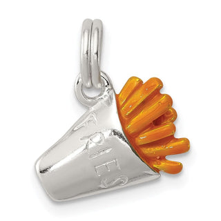 Sterling Silver Enameled French Fry Charm