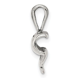 Sterling Silver Polished and Antiqued Diploma Pendant