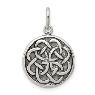 Sterling Silver Antiqued Celtic Knot Charm QC4715