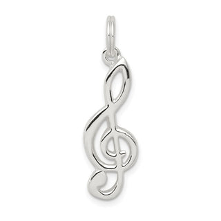 Sterling Silver Music Note Charm QC4756