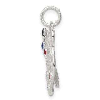 Sterling Silver Enameled Painting Palette Charm