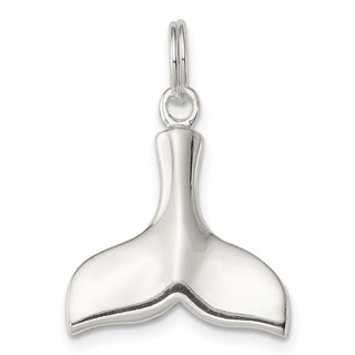 Sterling Silver Whale Tail Charm QC4884