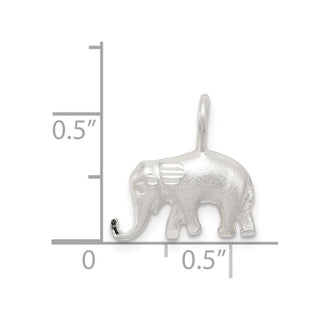 Sterling Silver Elephant Pendant QC5067