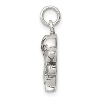 Sterling Silver Antiqued St. Bernard Charm