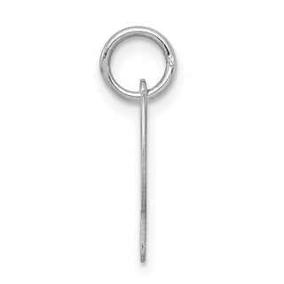 Sterling Silver Rhodium-plated Small Script Initial P Charm