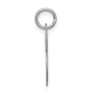 Sterling Silver Rhodium-plated Medium Script Initial B Charm