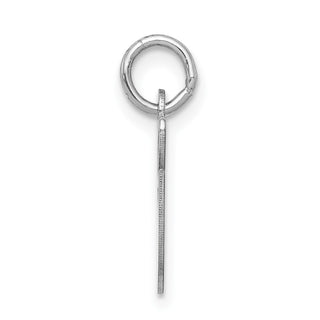 Sterling Silver Rhodium-plated Medium Script Initial G Charm