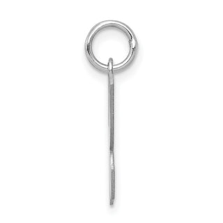 Sterling Silver Rhodium-plated Medium Script Initial K Charm
