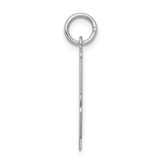 Sterling Silver Rhodium-plated Large Script Initial A Charm