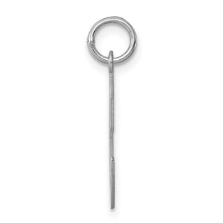 Sterling Silver Rhodium-plated Large Script Initial C Charm