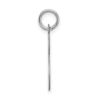 Sterling Silver Rhodium-plated Large Script Initial S Charm