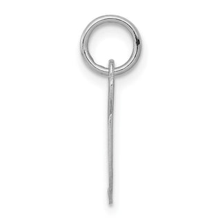 Sterling Silver Rhodium-plated Small Fancy Script Initial G Charm