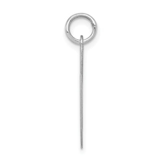 Sterling Silver Rhodium-plated Large Fancy Script Initial G Charm