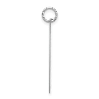Sterling Silver Rhodium-plated Large Fancy Script Initial J Charm
