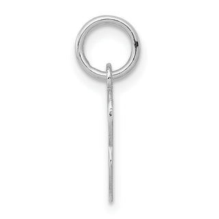 Sterling Silver Rhodium-plated Small Initial B Charm