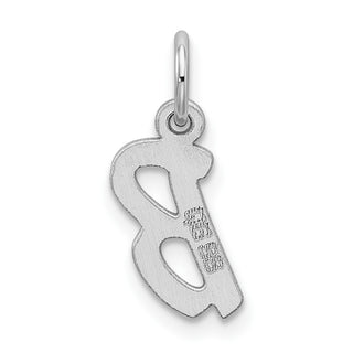 Sterling Silver Rhodium-plated Small Initial B Charm