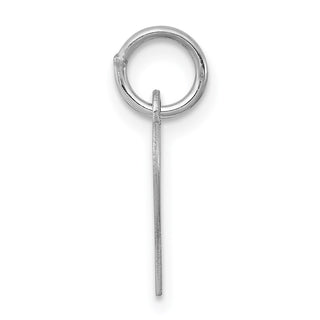 Sterling Silver Rhodium-plated Small Initial P Charm
