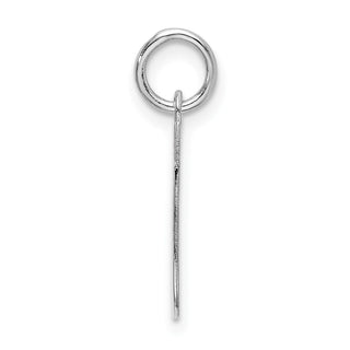 Sterling Silver Rhodium-plated Medium Block Initial J Charm QC5095J