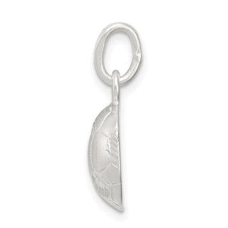 Sterling Silver Diamond-Cut Soccer Ball Charm