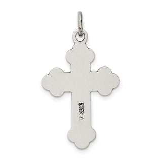 925 Sterling Silver Antiqued Budded Cross Pendant